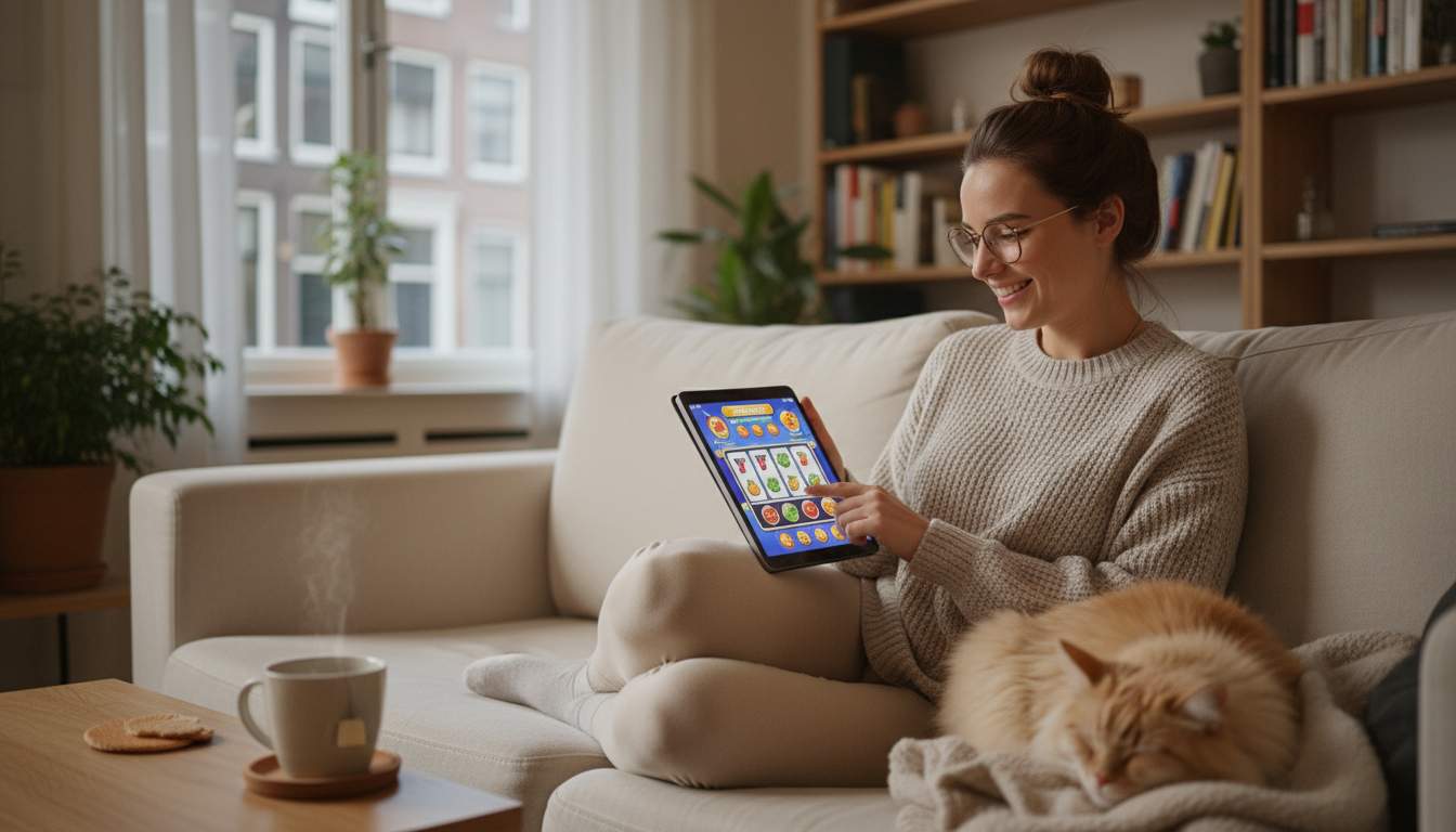 A variety of slot games available at Meneer